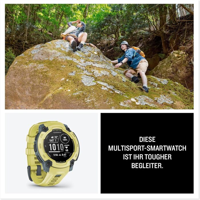 Годинник для різних видів спорту, дисплей 0.9 дюйма, до 16 днів роботи від акумулятора, понад 60 спортивних програм, тренер, прийом кількох супутників, сповіщення Electric Lime/ Electric Lime 45 mm Instinct E, 45mm GPS-