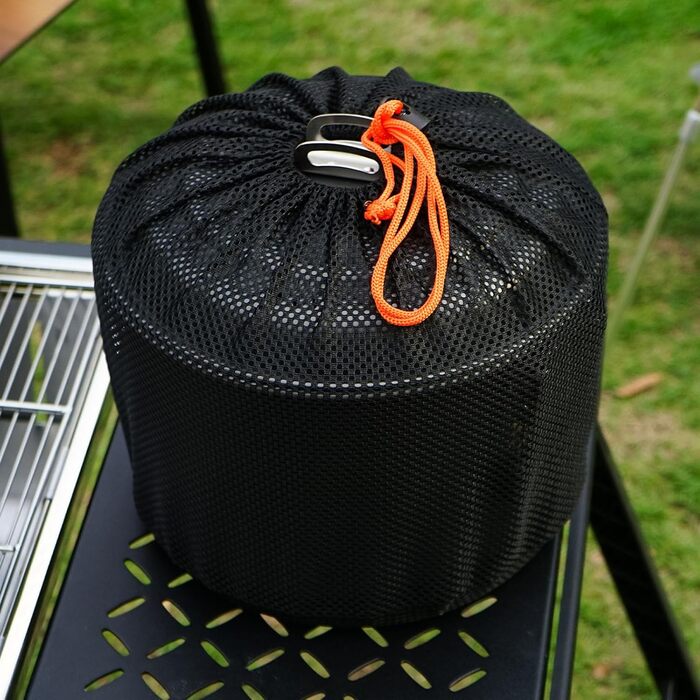 Каструлі для кемпінгу, твердий алюміній, посуд для кемпінгу, багатофункціональний посуд для кемпінгу, легкий, для пікніків, супів та приготування їжі на свіжому повітрі