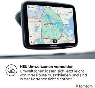 Навігаційний пристрій TomTom GO Superior (7-дюймовий екран, уникнення заторів завдяки TomTom Traffic, оновлення карт світу, швидке оновлення через Wi-Fi, наявність паркувальних місць, ціни на пальне) 7-дюймовий одинарний
