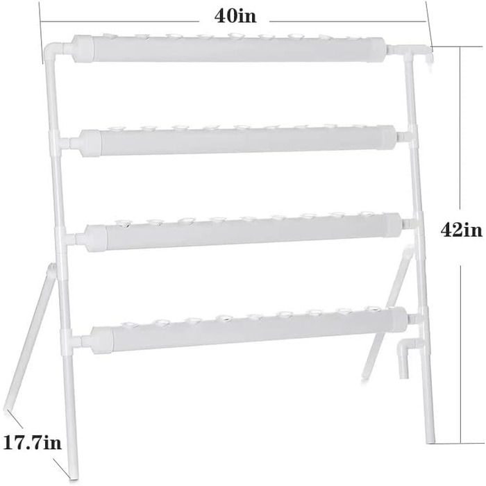Із насосом для освітньої системи гідропоніки (B-36 отворів), 36 Sites, 4 Pipes Soilless Plant Rasting Systems, Flow Deep Hydroponic Gardens