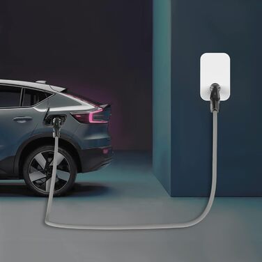 Зарядний кабель Teskee EV Зарядний пристрій для електромобілів Тип 2 на Тип 2 з індикаторними лампами Портативна сумка Сумісна з у