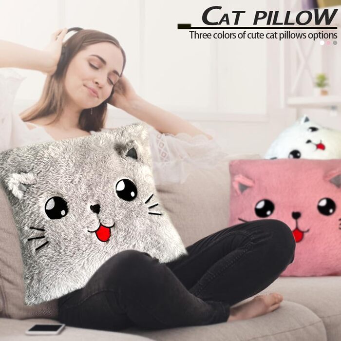 М'яка подушка дитяча, прикраса для подушки, дитяча подушка, плюшева подушка, пухнаста декоративна подушка з наповнювачем, декорати