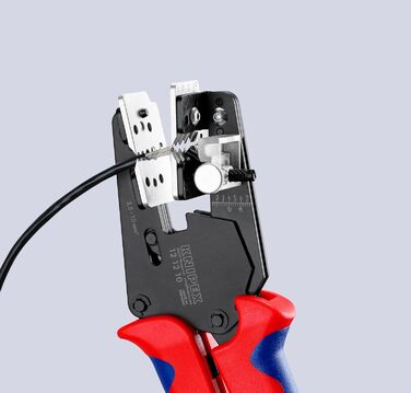 Прецизійні кліщі для зняття ізоляції KNIPEX з профільними ножами, 12 12 10