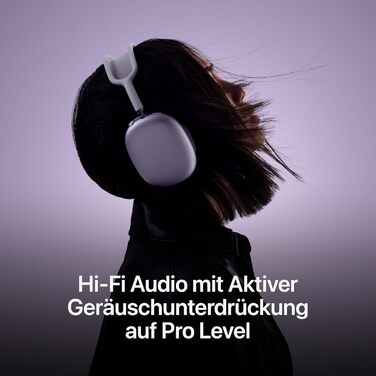 Бездротові навушники Apple AirPods Max, активне шумозаглушення на рівні Pro, режим прозорості, персоналізоване 3D-звучання, зарядн