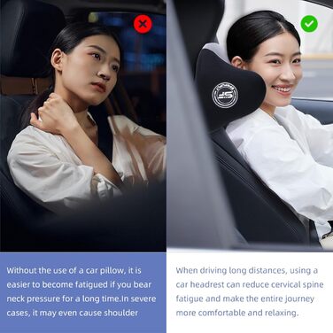 Дійсно корисна подушка для підголівника автомобіля, подушка для шиї автомобіля для сну з регульованим ремінцем, 100 піна з пам&39яттю форми та дихаюча, знімний чохол, ергономічний дизайн м&39який, сірий