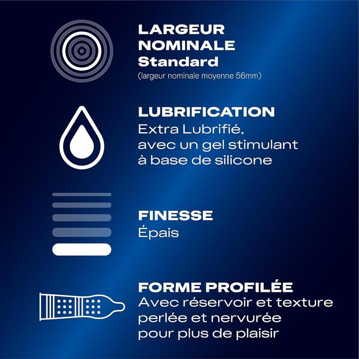 Презервативи Durex Intense Orgasmic, рельєфні з стимулюючим гелем, 10 шт