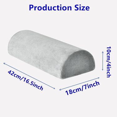Подушка з піни з ефектом пам&39яті у формі півмісяця, подушка для ніг, колін, попереку - подушка для підняття ніг для сну на боці та спині, шиї, ніг, колін та талії