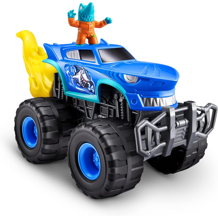 Від ZURU, Shark Speedster, для хлопчиків, з 25 сюрпризами, Monster Truck Surprise для колекціонування (Shark Speedster)