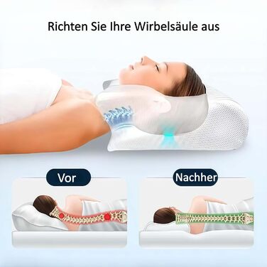 Подушка для голови та шиї ZYVO Rest Pillow терапевтична подушка для шиї, підтримує шию та голову для природного вирівнювання хребта під час сну. (Сіра)