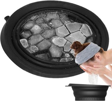 Універсальна чаша для кемпінгових раковин - Силіконова складна чаша, багаторазова раковина для догляду за шкірою, купання, охолодження обличчя, оздоровлення на кухні