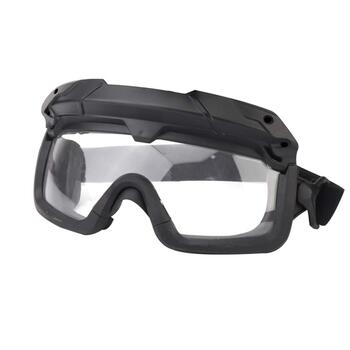 Шолом WLXW Fast Airsoft з 3D розділеними окулярами та тактичною маскою, два режими носіння (голова та шолом), підходить для пейнтбольної зброї, захисних окулярів для ігор на відкритому повітрі, чорного кольору