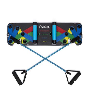 Дошка для віджимань 9 в 1 з ручками, кольорове кодування для домашніх тренувань, домашній фітнес-тренажер, нековзні ручки для віджимань, дошка для віджимань 9 в 1