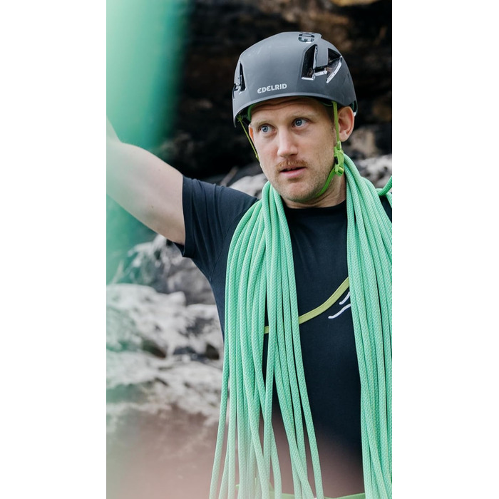 Шолом для скелелазіння Edelrid Zodiac 3R - розмір 55-61 см (зовнішня оболонка виготовлена з перероблених альпіністських мотузок) нічний
