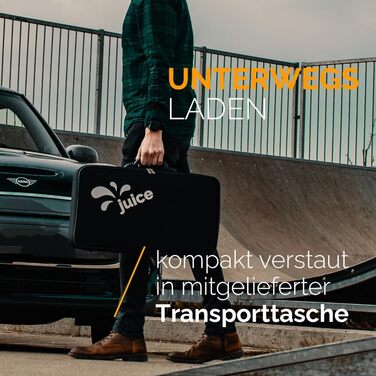 Базовий набір Juice Booster 2, мобільний настінний бокс 22 кВт без установки, зарядний пристрій для BEV з зарядним кабелем типу 2