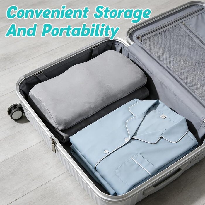 Подушка для колін, подушка для підняття ніг, подушка для ніг, подушка для колін для сну, ергономічна подушка з позиціонування з піни з пам&39яттю форми для колін та ніг (світло-сіра)