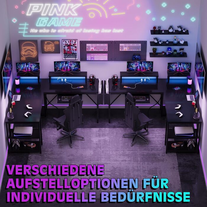 Ігровий стіл Flamaker L-подібної форми 140x140 см