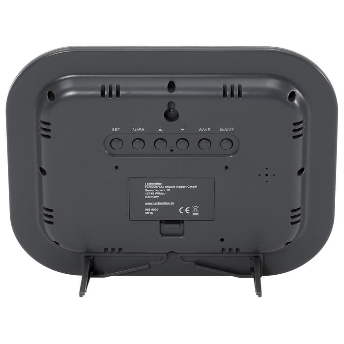 Годинник настінний Technoline WS8005 Silver/Black (WS8005)