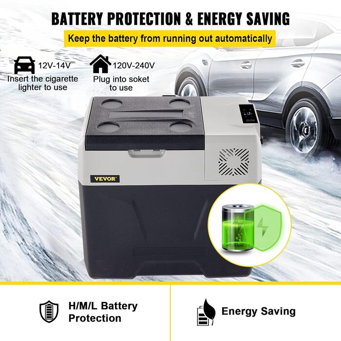 Портативний термоелектричний холодильник-холодильник 50 л для автомобіля Портативний електричний автомобільний міні-холодильник дл