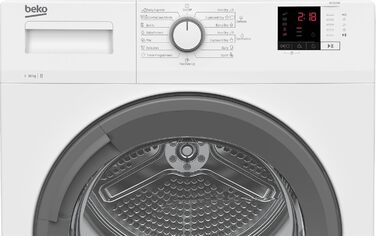 Конденсаторний осушувач Beko DCU 8230 N 10 до 10 кг на 15 програм FlexySense електронне вимірювання вологості блокування від дітей