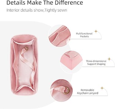 Організатор для сумок ZYZii, Організатор для сумок преміум-класу з шовку Perfect Fit Kelly Pochette/Mini/20/25/28/32/35/40, Розкіш