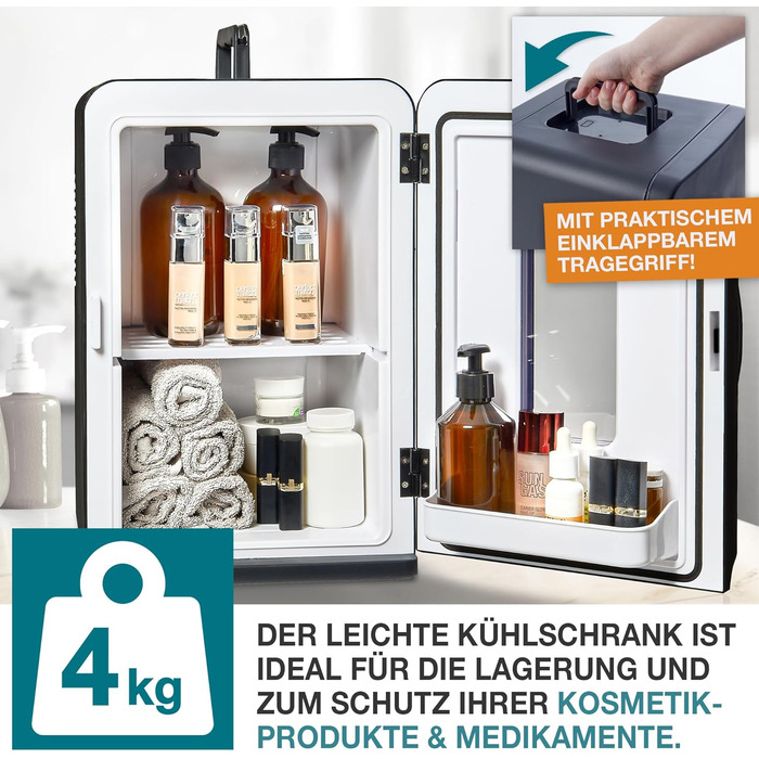 Міні-холодильник TOM 2в1 з функцією охолодження та нагрівання - 15 літрів - Портативні безшумні холодильники - для автомобіля, кем