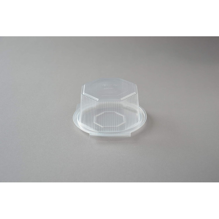 Звичайна побутова восьмикутна коробка, 500 мл. Восьмикутна коробка з відкидною кришкою (одноразова), сучасна, пакувальна коробка, контейнер, 400 штук, 500 мл, пластик, рекомендується ручне миття.