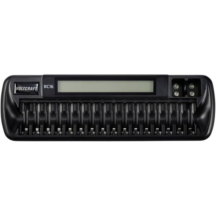 Зарядний пристрій VOLTCRAFT BC16 для круглих акумуляторів NiMH, Li-Ion AA, AAA, 9V, блок