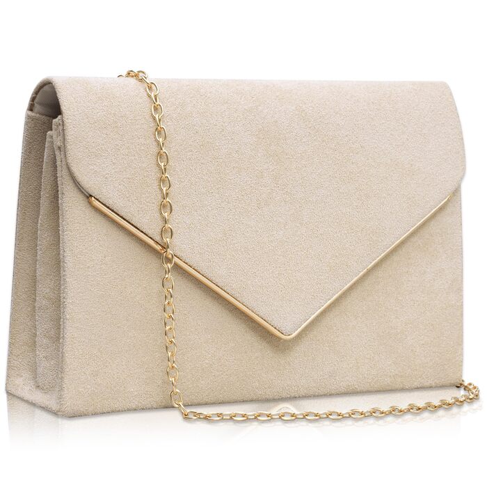 Оксамитовий клатч Larcenciel, елегантна замшева сумочка з ланцюжком, модна вечірня сумка-конверт для весілля, вечірки, банкету, абрикосовий оксамит