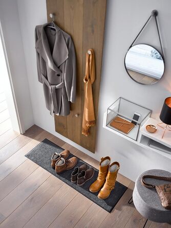 Килимок для дверей Smokey Mount 35x120 см, для використання всередині та зовні приміщень, можна прати, сірий