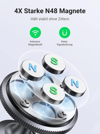 Тримач для мобільних телефонів Автомобільний магнітний тримач для мобільних телефонів Магнітний тримач для мобільних телефонів 360