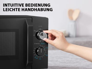 Мікрохвильова піч Toshiba MW2-MG20PF(BK)/GE 800 Вт з хрустким грилем і функцією комбінованого приготування, 5 рівнів потужності, потужність гриля 1000 Вт, чорний гриль 20 л чорний