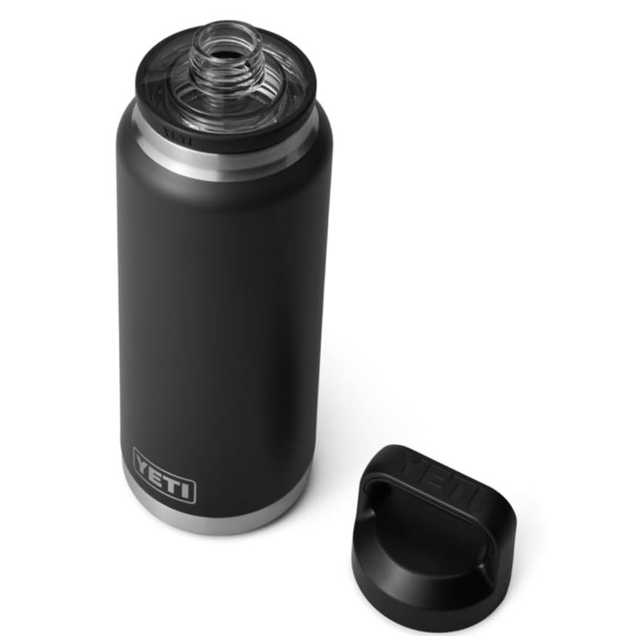 Пляшка YETI Rambler з кришкою Chug, чорна, 1 л (36 унцій)
