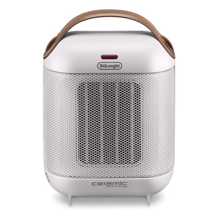 Керамічний обігрівач De&39Longhi Capsule HFX30C18.IW портативний вентилятор-обігрівач потужністю 1800 Вт, 2 режими нагріву, функція захисту від замерзання, для приміщень об&39ємом до 55 м, білий