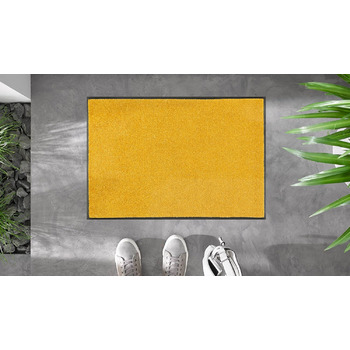 Килимок для дверей, що миється та сушиться, медово-золотистий 40x60 см, для використання всередині та зовні приміщень, можна прати, жовтий 40 x 60 см (прямокутний)