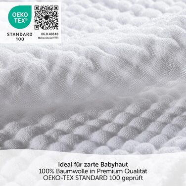 Муслінові пелюшки MAKIAN 10 упаковок - 35x50 см, сертифіковані Oeko-TEX Standard 100 преміум якості - серветки для відрижки преміу