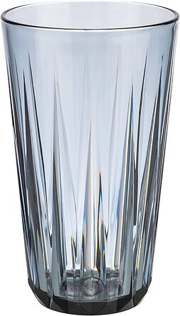 Набір з 6 високоякісних пластикових стаканчиків Tritan об'ємом 0,5 л, без вмісту бісфенолу, з кришталевого скла, ударостійкі багат