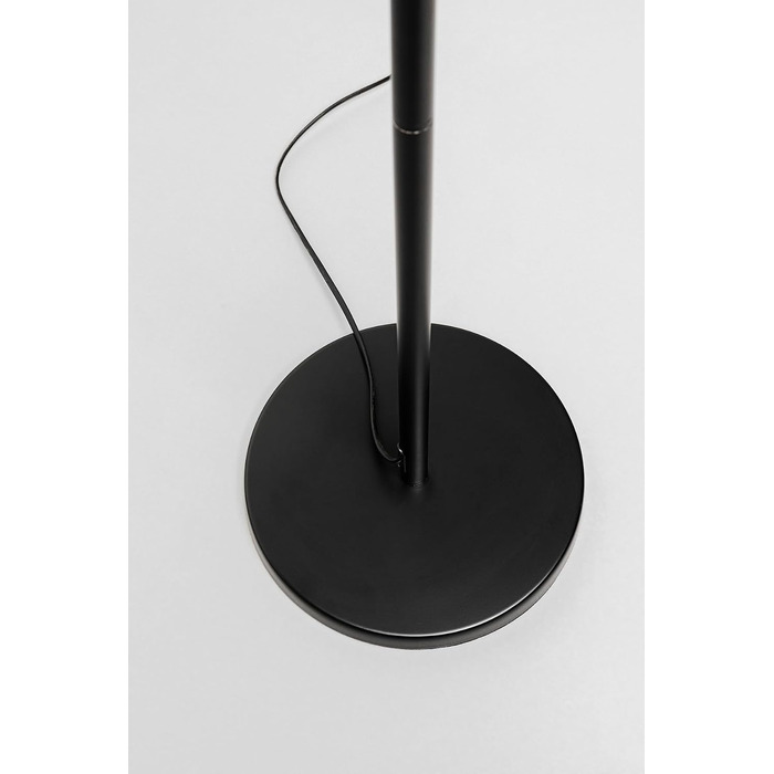 Підлоговий світильник Kare Design Smoke Goblet Ball, чорний/сірий, сталевий каркас, скляний плафон, для вітальні та спальні, лампа не входить у комплект, 160x25x25 см