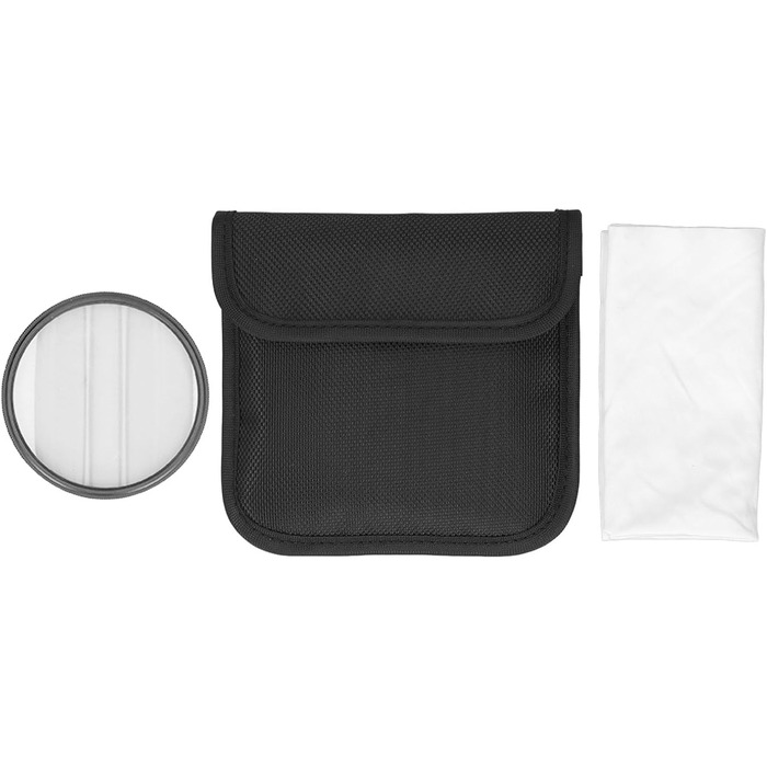 Фільтр телескопа Half Moon, фільтр спеціальних ефектів камери, подвійний Half Moon Glass розділений діоптрійний фільтр для дзеркальних фотокамер (82 мм)