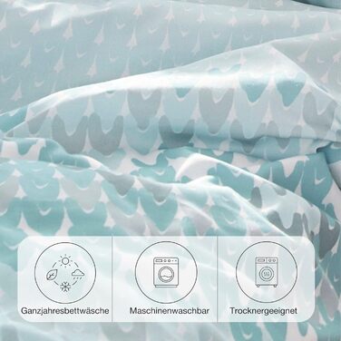 Дитяча постільна білизна пінгвін 100x135 см - 100 бавовна, практична застібка-блискавка, можна прати в пральній машині, постільна