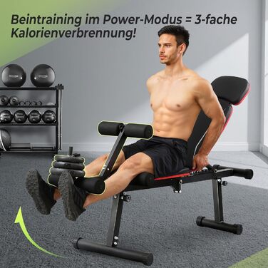 Покращена регульована лава для силових тренувань, 9 положень спинки та складна, похила лава вантажопідйомністю 550 кг, фітнес-лава для силових тренувань усього тіла та високих чоловіків