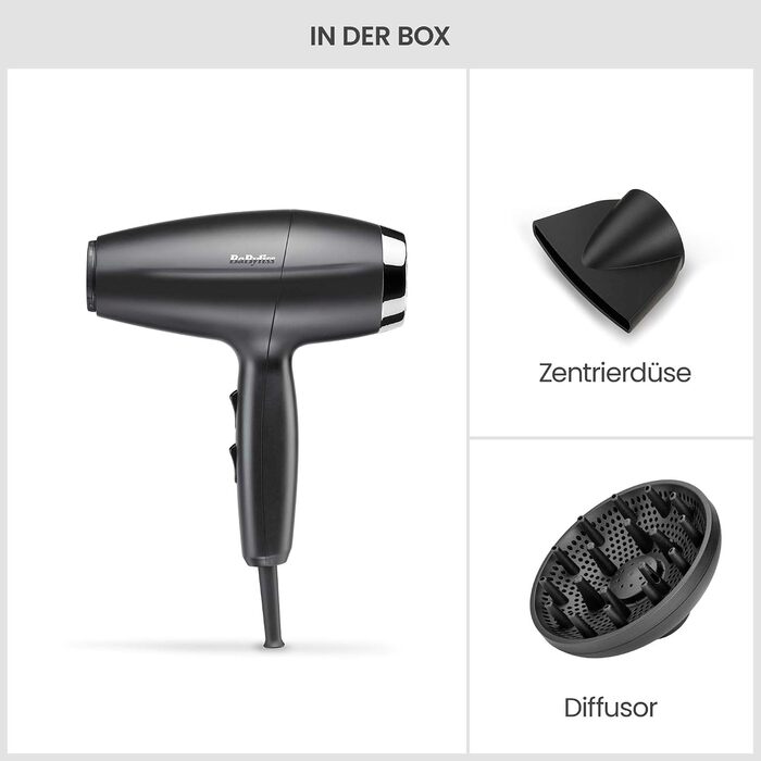 Професійний фен BaByliss Digital Dry Pro, 2000 Вт, чорний