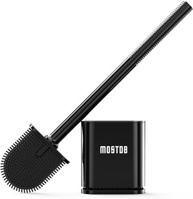 Щітка для туалету силіконова, щітка для туалету з силікону зі швидковисихаючим тримачем, антибактеріальна щітка для туалету та три