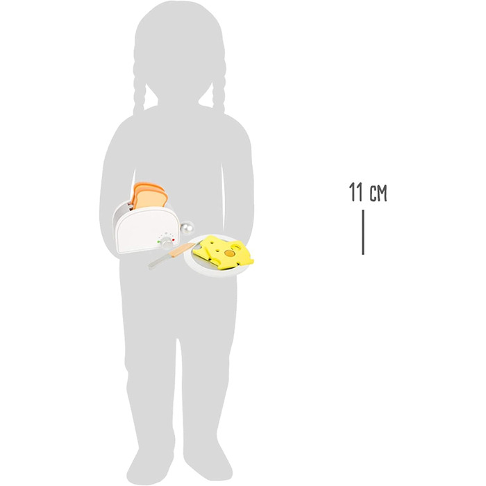 Маленький набір для сніданку &quotдитяча кухня&quot з дерева, в тому числі тостер з важільною функцією, для дітей від 3 років, 105