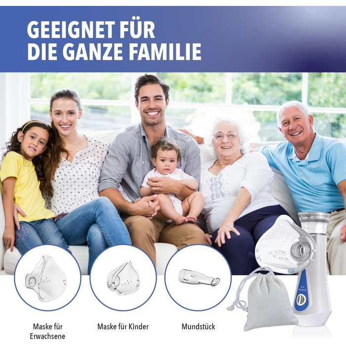 Медичний інгаляційний апарат, інгалятор, небулайзер, інгаляційний апарат для дітей, інгаляційні апарати для дорослих, інгалятор для дорослих, мобільний інгаляційний апарат