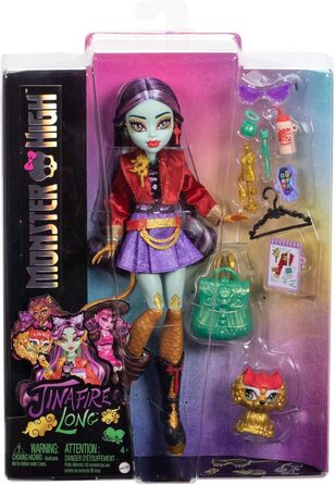 Лялька Monster High Jinafire Long HYV58 з 7 аксесуарами, 29 см