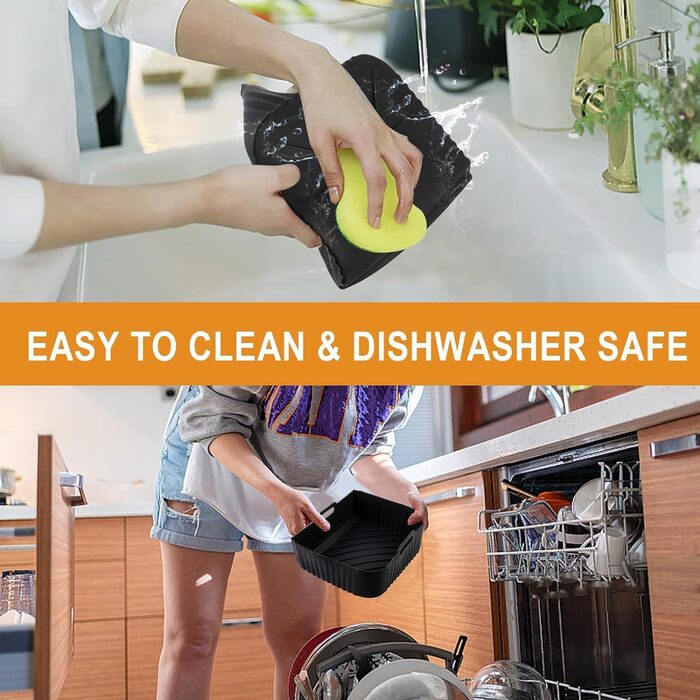 Аксесуари для фритюрниці Ninja Foodi Flexdrawer 10,4 л AF500EU,3 шт. Багаторазова мультипіч з силіконовою формою Аксесуари для Ninja AF500EU AF500EUCP(2 набори 18 * 20 * 10 см 36 * 20 * 10 см) 2 шт. 18 * 20 * 10 см 36 * 20 * 10 см Набори