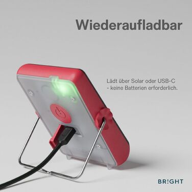 Сонячний ліхтарик BRIGHT Start - компактний, багатофункціональний сонячний ліхтарик для щоденного використання, кемпінгу та надзвичайних ситуацій