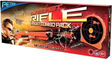 Комбінований набір Petron SURESHOT для дітей з помповою гвинтівкою та мішенню, помаранчевий/чорний (1 комплект)