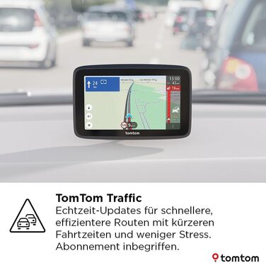 Навігаційний пристрій TomTom Car Sat Nav GO Classic Lite (6 дюймів, TomTom Traffic, оновлення карт Європи, оновлення через Wi-Fi, інтегроване, двостороннє кріплення) 6-дюймовий Lite