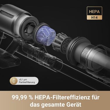 Акумуляторний пилосос Dreame Z30, 28 000 Па/310 AW, LED-підсвітка CelesTect